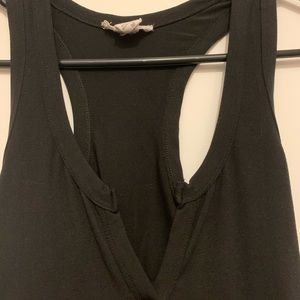 Razor Back Black T-Shirt Dress